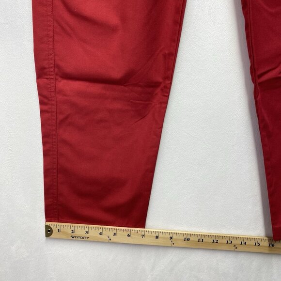 S.C.R.U.B.S. Drawstring Mid-Rise Straight Leg Pants Women Sz XXS Petite Red New - Picture 13 of 15